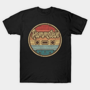 rammstein cassette retro circle T-Shirt